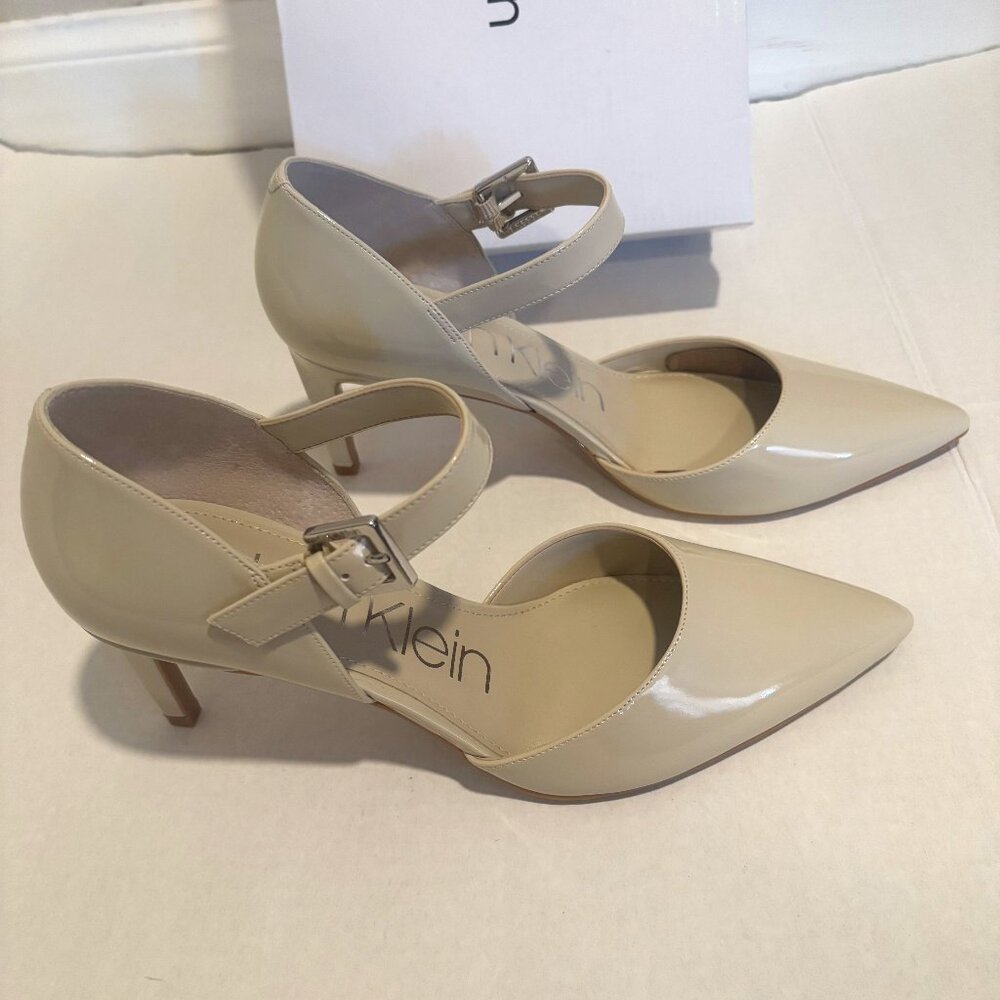 Calvin Klein Sekin Ankle Strap D'Orsay Pumps Style / Size 9M